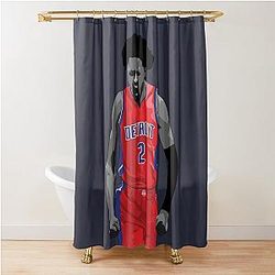 Cade Cunningham Vector Celebration Shower Curtain