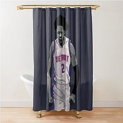 Cade Cunningham Vector Celebration Shower Curtain