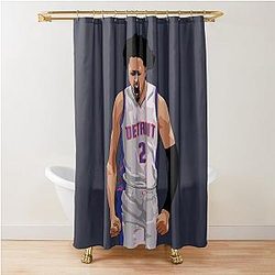 Cade Cunningham Vector Celebration Shower Curtain