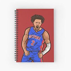 Cade Cunningham Celebration Spiral Notebook