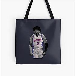 Cade Cunningham Vector Celebration Tote Bag