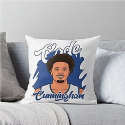 Cade Cunningham Vector Throw Pillow
