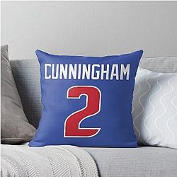 Cade Cunningham Jersey Throw Pillow