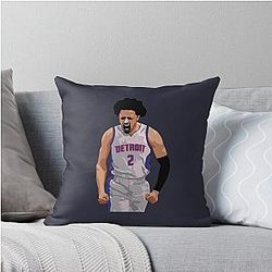Cade Cunningham Vector Celebration Throw Pillow