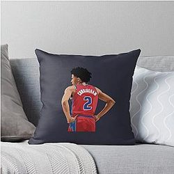 Cade Cunningham Vector Back Above Waist Throw Pillow