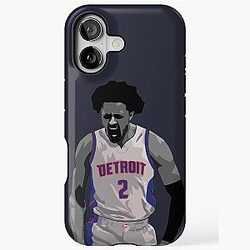 Cade Cunningham Vector Celebration iPhone Tough Case