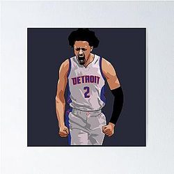 Cade Cunningham Vector Celebration Poster
