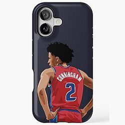 Cade Cunningham Vector Back Above Waist iPhone Tough Case