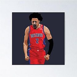 Cade Cunningham Vector Celebration Poster