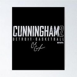 Cade Cunningham Signatures Poster