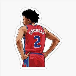 Cade Cunningham Vector Ba sik Sticker