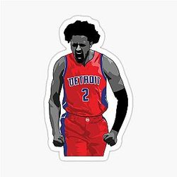 Cade Cunningham Vector Celebration Sticker
