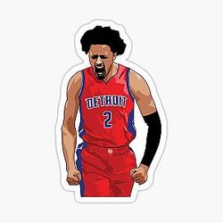 Cade Cunningham Vector Celebration Sticker