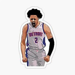 Cade Cunningham Vector Celebration Sticker