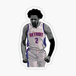 Cade Cunningham Vector Celebration Sticker