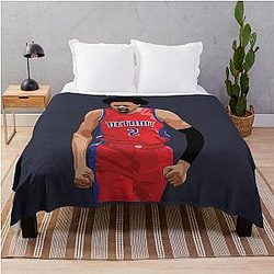 Cade Cunningham Vector Celebration Throw Blanket