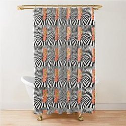 Cage the Elephant Melophobia Illustrative Album Shower Curtain