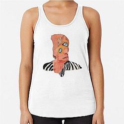 Mens Womens Great Model Cage The Elephant Creme Funny Fans Racerback Tank Top