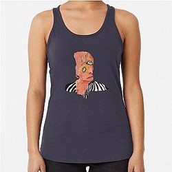 Cage The Elephant Sticker Racerback Tank Top