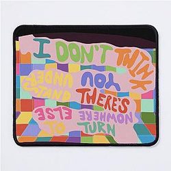 Telescope, Cage the Elephant Lyric Poster Mouse Pad