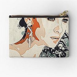 Caitriona Balfe Abstract Zipper Pouch
