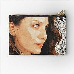 Caitriona Balfe Sketch Abstract Zipper Pouch