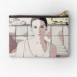 Caitriona Balfe Sketch Zipper Pouch
