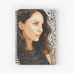 Caitriona Balfe Abstract Spiral Notebook