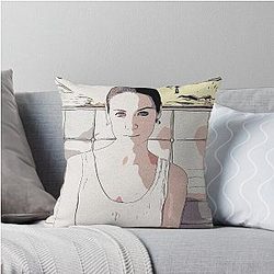 Caitriona Balfe Sketch Throw Pillow