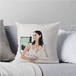 Caitriona Balfe Sketch Throw Pillow