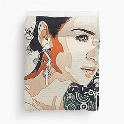 Caitriona Balfe Abstract Duvet Cover