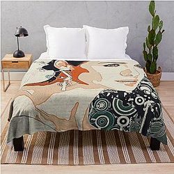 Caitriona Balfe Abstract Throw Blanket