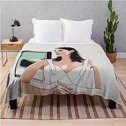 Caitriona Balfe Sketch Throw Blanket