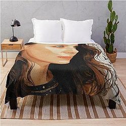 Caitriona Balfe Abstract Throw Blanket