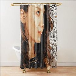 Caitriona Balfe Abstract Shower Curtain