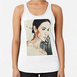 Caitriona Balfe Abstract Racerback Tank Top