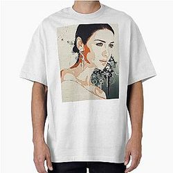Caitriona Balfe Abstract Oversized T-Shirt
