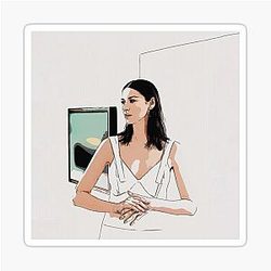 Caitriona Balfe Sketch Sticker