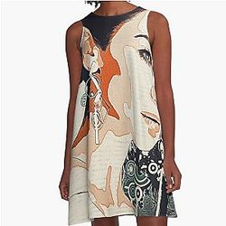 Caitriona Balfe Abstract Sketch A-Line Dress