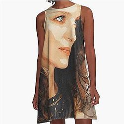 Caitriona Balfe Sketch Abstract A-Line Dress