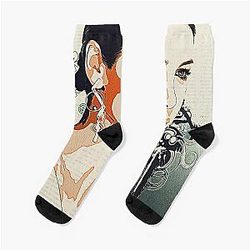 Caitriona Balfe Sketch Abstract Socks