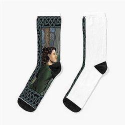 Funny Gifts Fans art Caitriona Balfe Outlander Vintage Photo Socks