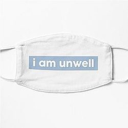 CHD Merch - i am unwell block sticker // call her daddy - baby blue Mask