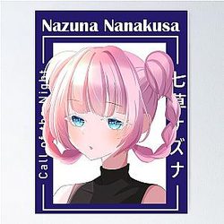 귀여운 Nazuna - 밤 Yofukashi no Uta 포스터의 통화