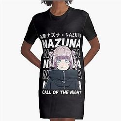 Call of the Night - Nazuna 그래픽 티셔츠 드레스