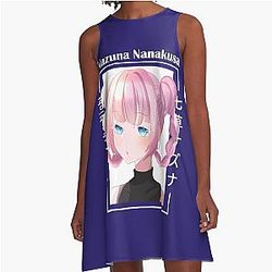 귀여운 Nazuna - 밤 Yofukashi no Uta A 라인 드레스의 통화