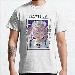 Maid Nazuna - 밤 클래식 티셔츠의 통화