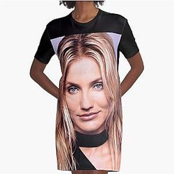 Cameron Diaz Poster T-Shirt Dress