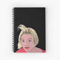 Cameron Diaz Funny Hairdo Spiral Notebook