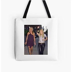 Cameron Diaz and Drew Barrymore All Over Print Tote Bag